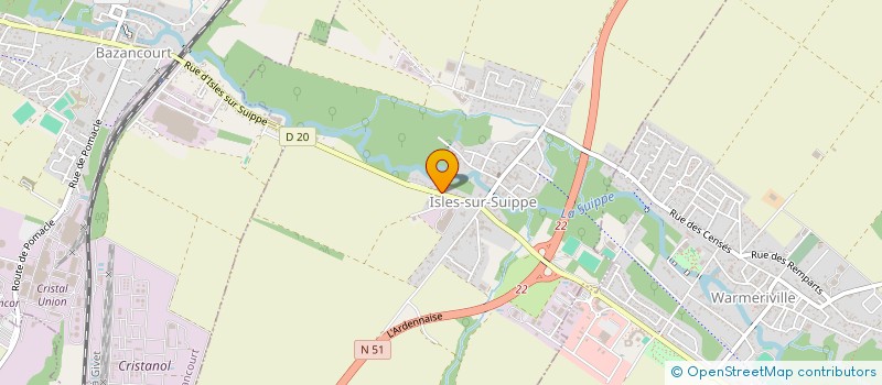 localisation de l'entreprise FONDATION JACQUES DE BOHAN - INSTITUT DE LA BIORAFFINERIE - FONDATION D ENTREPRISE  POMACLE