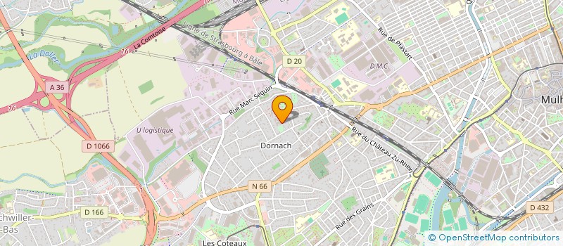 localisation de l'entreprise FONDATION JEAN DOLLFUS  MULHOUSE