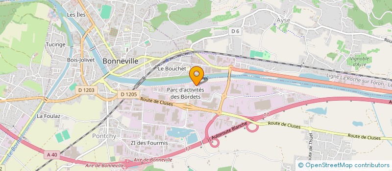 localisation de l'entreprise FONDATION JM BUSTAMANTE  BONNEVILLE