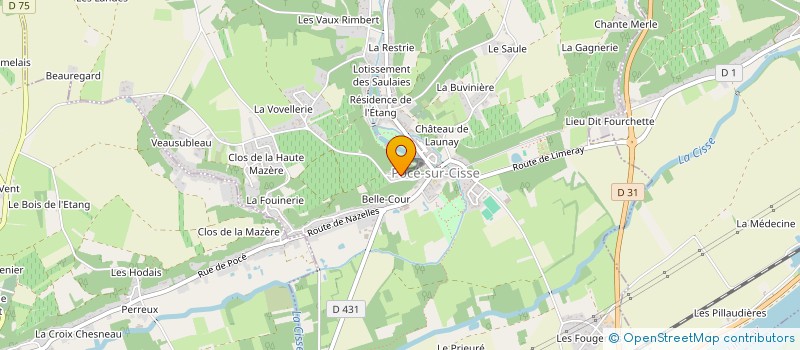 localisation de l'entreprise FONDATION JULIEN BERTRAND  POCE-SUR-CISSE