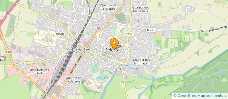 localisation de l'entreprise FONDATION LAZARE WEILLER  SELESTAT