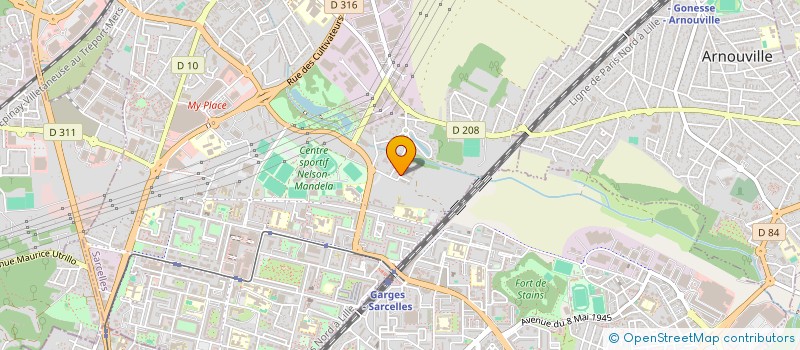 localisation de l'entreprise FONDATION LEONIE CHAPTAL à SARCELLES