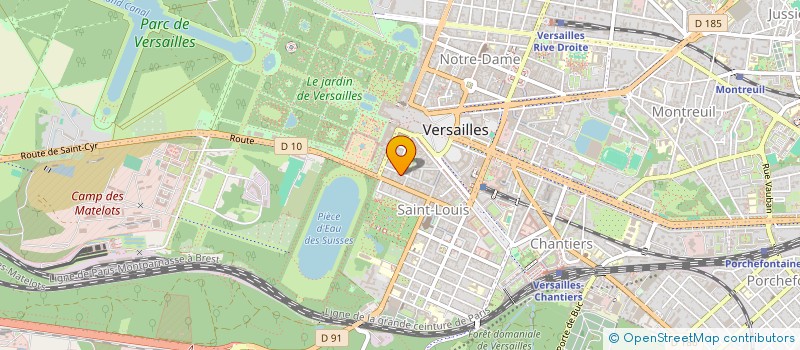 localisation de l'entreprise FONDATION LES TROIS GRACES à VERSAILLES