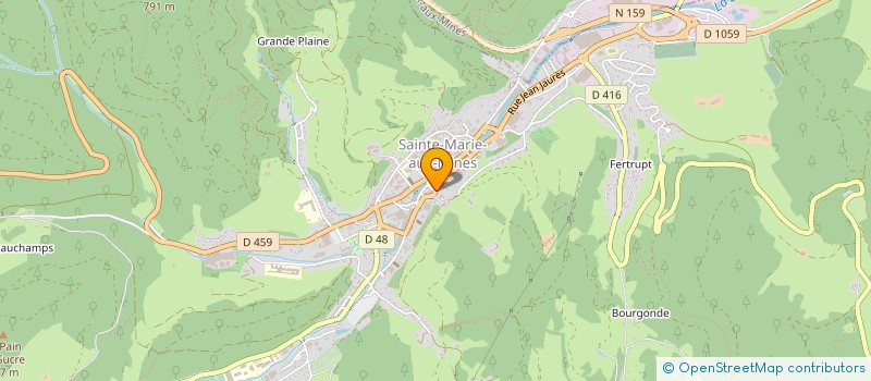 localisation de l'entreprise FONDATION MARGUERITE MURSCH  SAINTE-MARIE-AUX-MINES