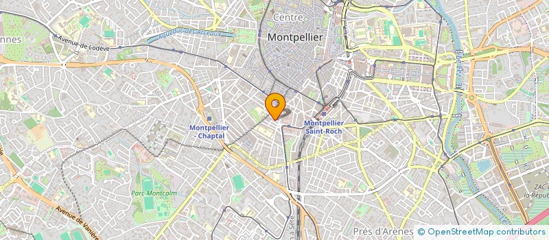 localisation de l'entreprise FONDATION MIRANDA (FM )  MONTPELLIER