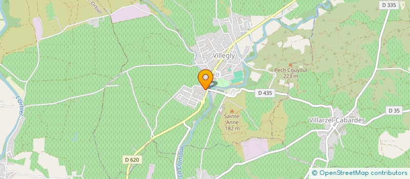 localisation de l'entreprise FONDATION MUSICALE DU CABARDES  VILLARDONNEL