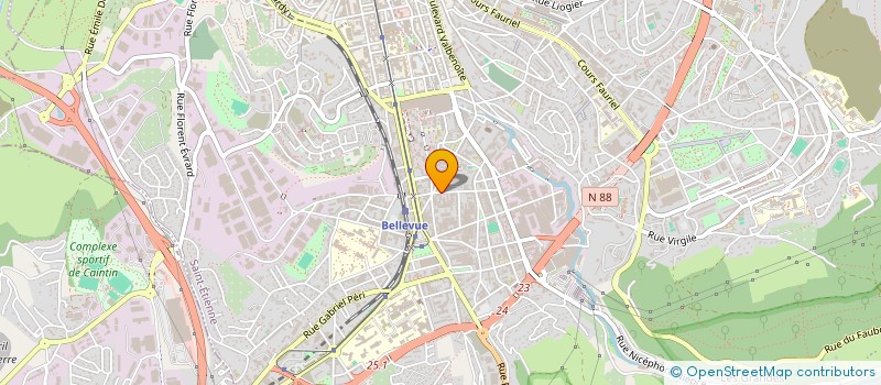 localisation de l'entreprise FONDATION MUTUELLE RENCONTRE ECHAN CULTU  SAINT-ETIENNE