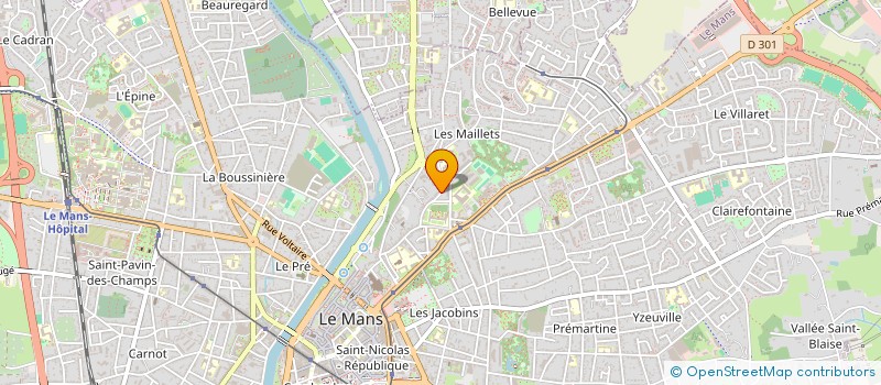 localisation de l'entreprise FONDATION NOUVELLE DES PRATICIENS DE L ACCOMPAGNEMENT ANDRAGOGIQUE A L ENTREPRENEURIAT  LE MANS