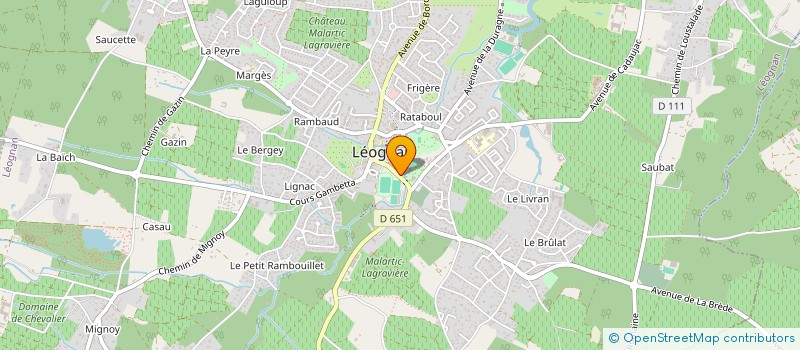 localisation de l'entreprise FONDATION ODETTE ET ERIC BOCKE à LEOGNAN