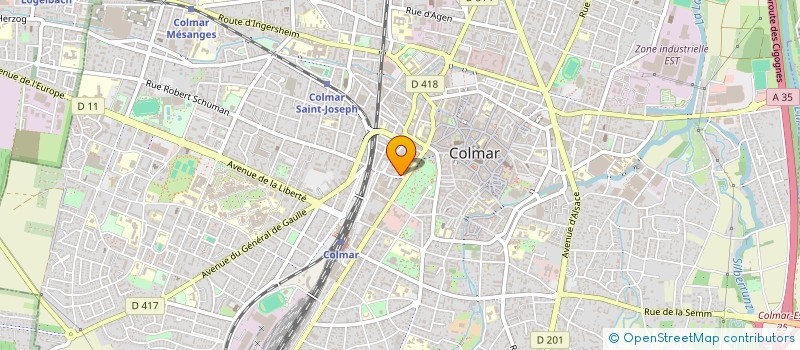 localisation de l'entreprise FONDATION OSTERMANN  COLMAR