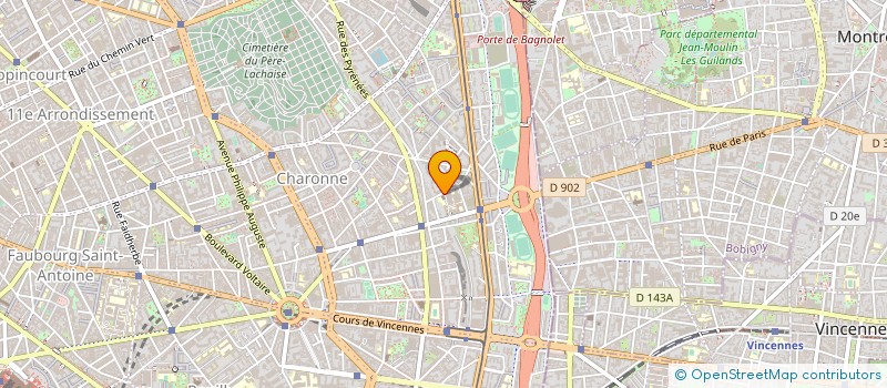 localisation de l'entreprise FONDATION OUEUVRE LA CROIX SAINT SIMON  PARIS