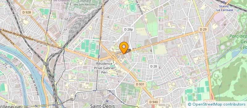 localisation de l'entreprise FONDATION PARTENARIALE DE L'UNIVERSITE PARIS 8 VINCENNES - SAINT-DENIS à SAINT-DENIS