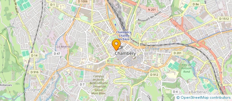 localisation de l'entreprise FONDATION PARTENARIALE DE L UNIVERSITE SAVOIE MONT BLANC  CHAMBERY