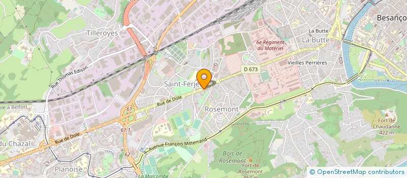 localisation de l'entreprise FONDATION PLURIEL à BESANCON