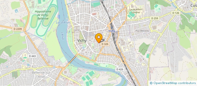 localisation de l'entreprise FONDATION RAVY BRETON à VICHY