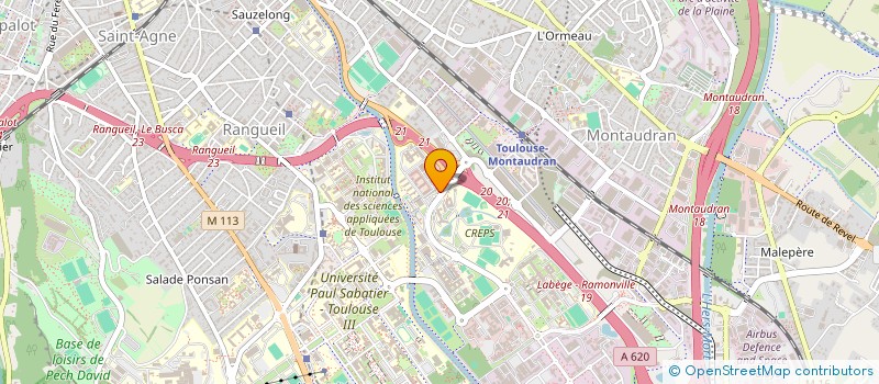 localisation de l'entreprise FONDATION RECHERCHE AERONAUTIUE ESPACE  TOULOUSE