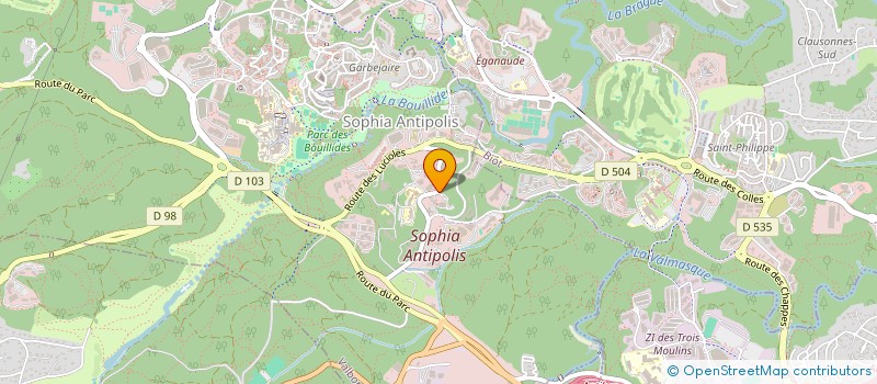 localisation de l'entreprise FONDATION SOPHIA ANTIPOLIS à VALBONNE