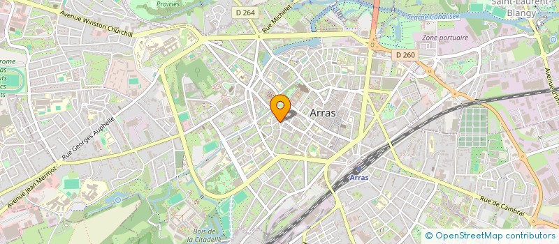 localisation de l'entreprise FONDATION TERRA à ARRAS