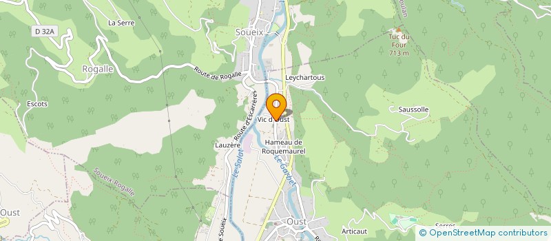 localisation de l'entreprise FONDATION VIC EN COUSERANS à OUST