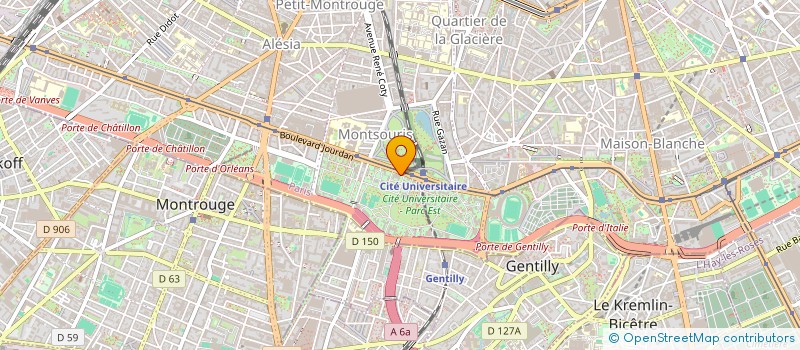 localisation de l'entreprise FONDATION VICTOR LYON C U P à PARIS
