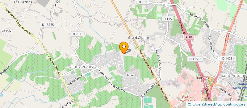 localisation de l'entreprise FONDCAILLOU  SAINT-GERVAIS