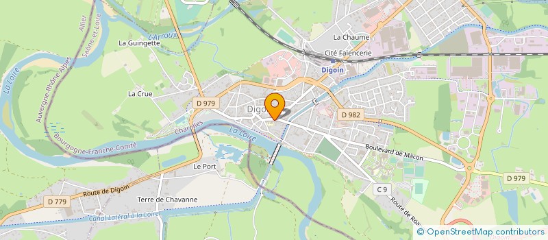 localisation de l'entreprise FONDCOMBE  DIGOIN