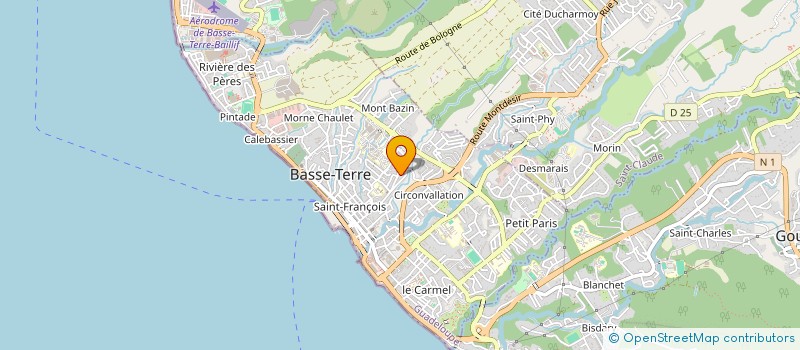 localisation de l'entreprise FONDEMENT SUR LE ROC à BASSE-TERRE
