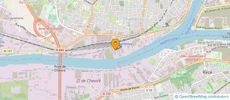 localisation de l'entreprise FONDERIE ATLANTIQUE INDUSTRIE à NANTES