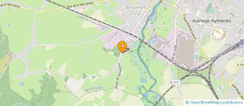 localisation de l'entreprise FONDERIE BOUTTE à BERLAIMONT