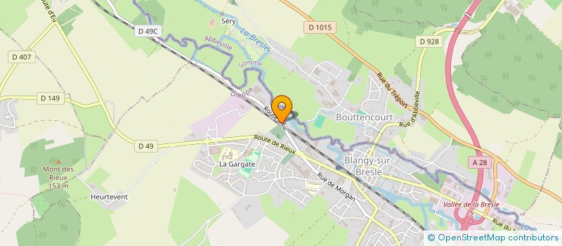 localisation de l'entreprise FONDERIE CAFFIER BARREAU  BLANGY-SUR-BRESLE