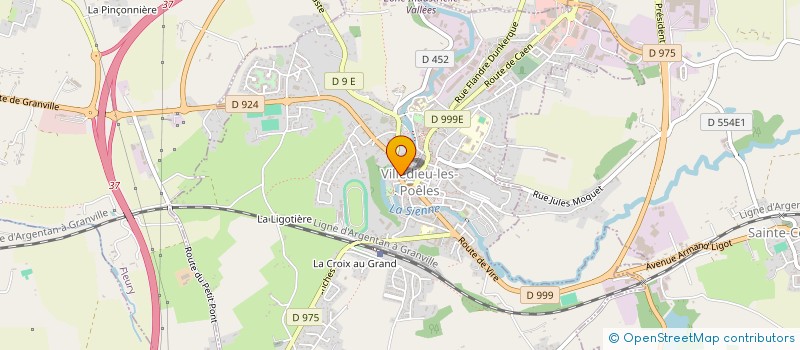 localisation de l'entreprise FONDERIE CORNILLE HAVARD à VILLEDIEU-LES-POELES-ROUFFIGNY