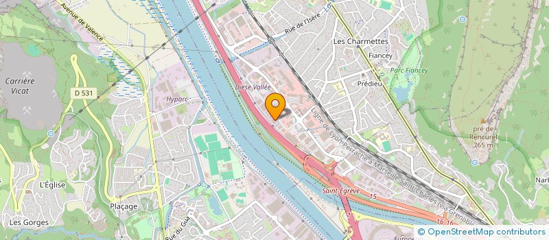 localisation de l'entreprise FONDERIE D'ALLIAGES SPECIAUX à SAINT-EGREVE