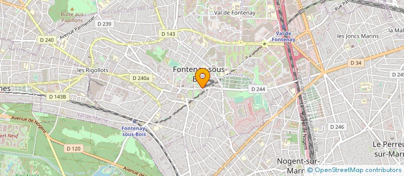 localisation de l'entreprise FONDERIE D'ALUMINIUM A. BOISSEAU à FONTENAY-SOUS-BOIS