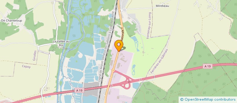 localisation de l'entreprise FONDERIE D'ALUMINIUM DE FONTENAY  FONTENAY-SUR-LOING