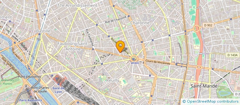 localisation de l'entreprise FONDERIE D ART ANDRE DUBOIS à PARIS