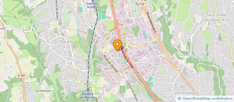 localisation de l'entreprise FONDERIE D'ART ET DE PRECISION  F.A.P à DARDILLY