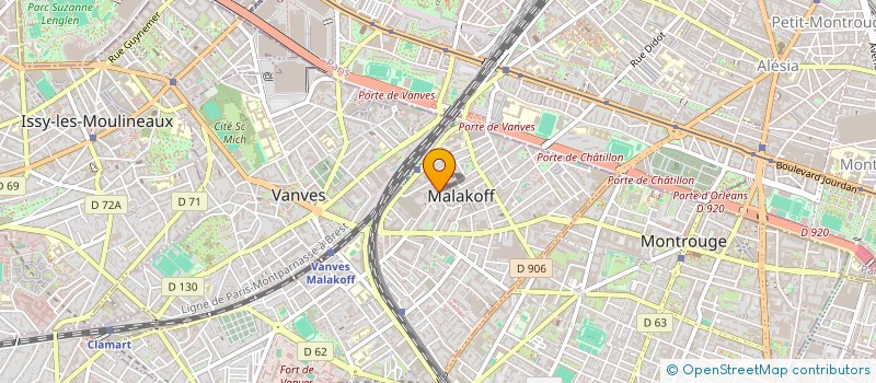 localisation de l'entreprise FONDERIE DE MALAKOFF  MALAKOFF