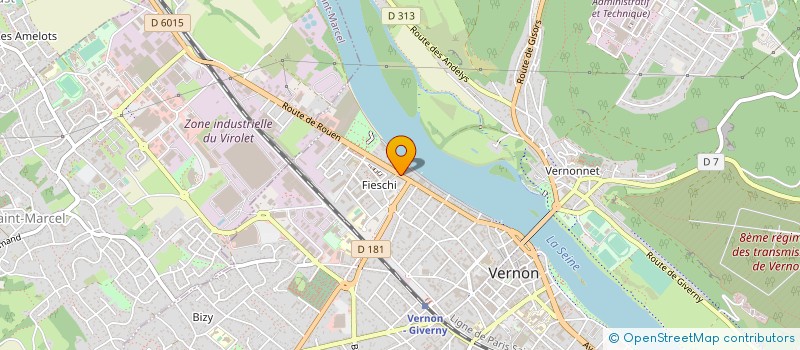 localisation de l'entreprise FONDERIE DE VERNON SA à VERNON
