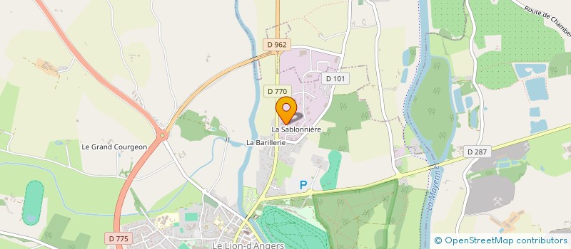 localisation de l'entreprise FONDERIE DOUTRE à LE LION D'ANGERS