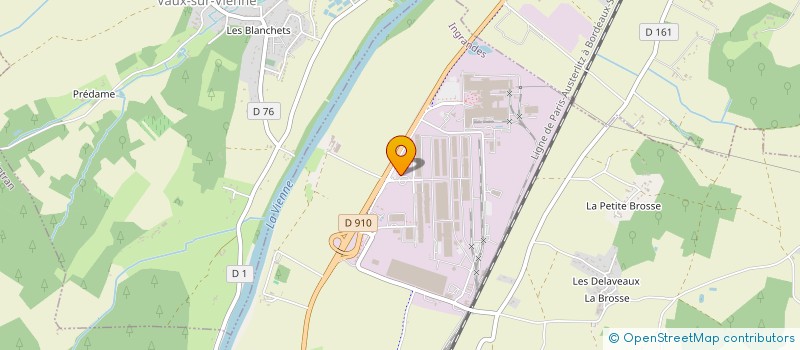 localisation de l'entreprise FONDERIE DU POITOU FONTE à INGRANDES