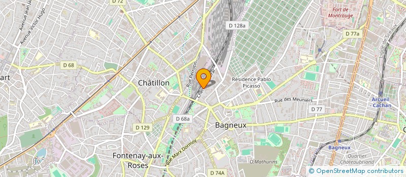 localisation de l'entreprise FONDERIE EMILE GODARD  BAGNEUX