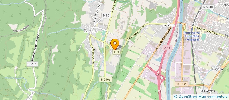 localisation de l'entreprise FONDERIE GIROUD INDUSTRIE à BARRAUX