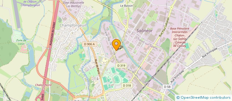 localisation de l'entreprise FONDERIE MATHIEU à CHAMPFORGEUIL