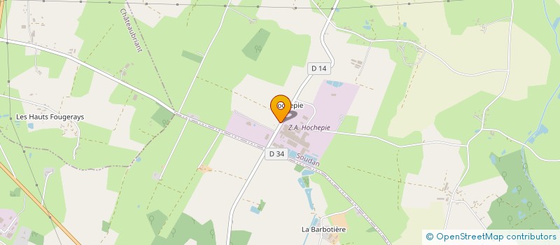 localisation de l'entreprise FONDERIE MECANIQUE GEN CASTELBRIANTAISE à SOUDAN