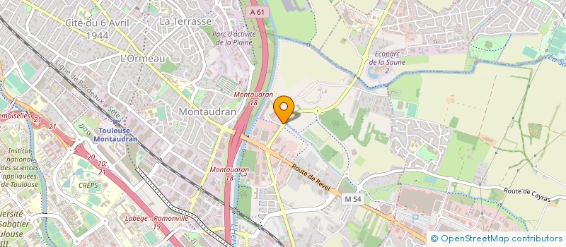localisation de l'entreprise FONDERIE R-G-J SA à TOULOUSE