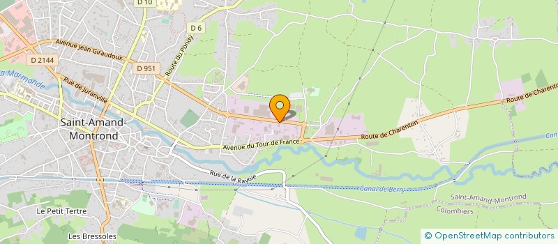 localisation de l'entreprise FONDERIE SAINT - AMANDOISE à SAINT-AMAND-MONTROND