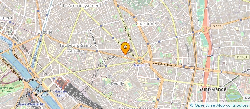 localisation de l'entreprise FONDERIE SAINT MAUR à PARIS