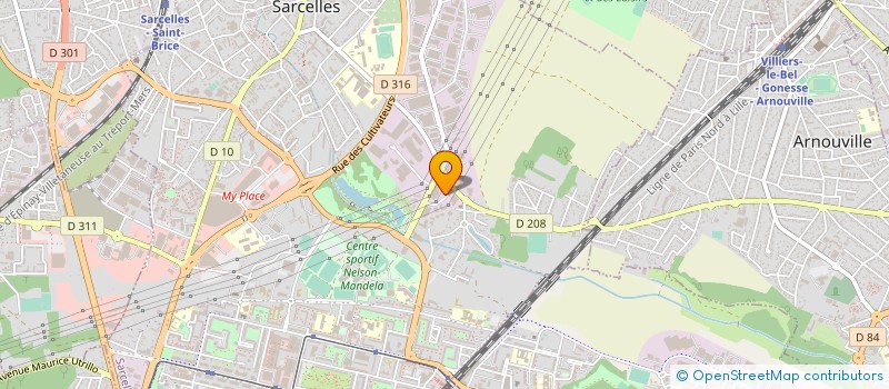 localisation de l'entreprise FONDERIE SERVICE à SARCELLES