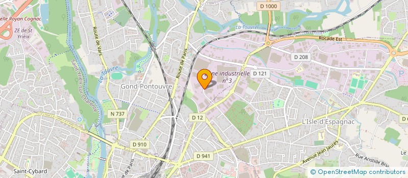 localisation de l'entreprise FONDERIE TECHNIVAL INDUSTRIE SARL à GOND-PONTOUVRE