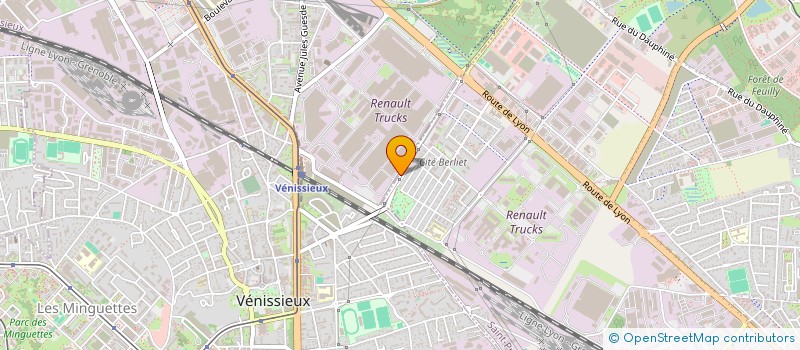 localisation de l'entreprise FONDERIE VENISSIEUX à VENISSIEUX